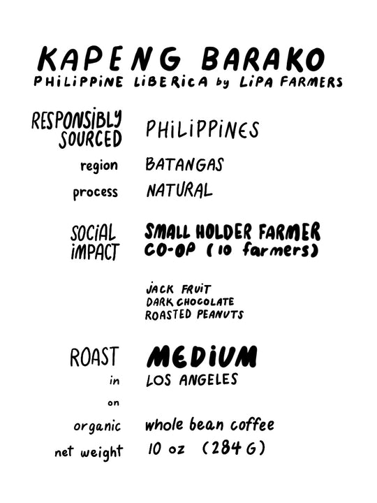 Kapeng Barako - Lipa, Batangas (Philippine Liberica)